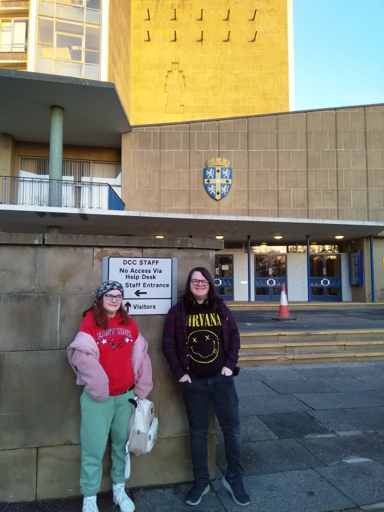 Ethan and Freya at County Hall