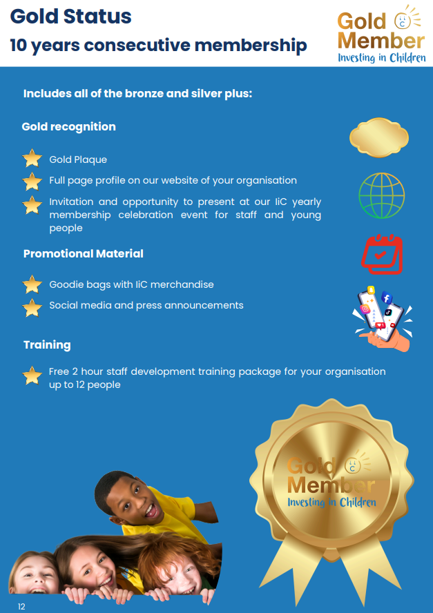 Gold Members – Investing In Children
